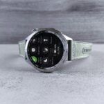 a smart watch sitting on top of a table